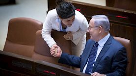 בנימין נתניהו ושרן השכל, צילום: יונתן סינדל פלאש 90